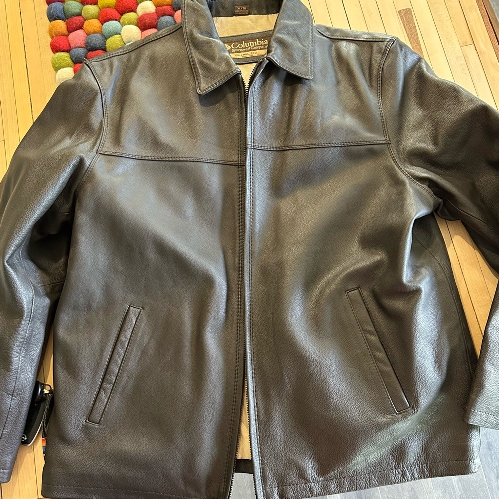 Columbia Men's Brown Leather Jacket